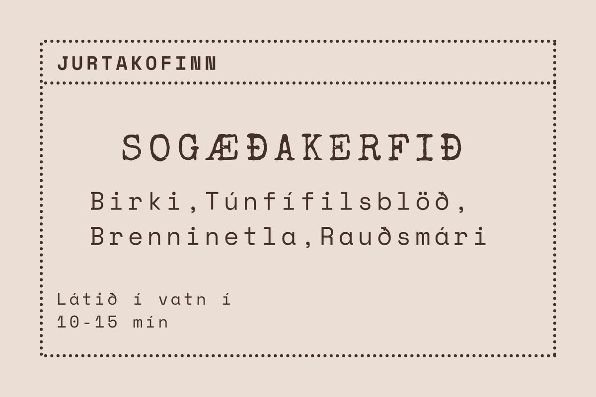 Jurtablanda fyrir sogæđakerfiđ
